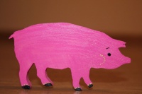 Розовая свинка